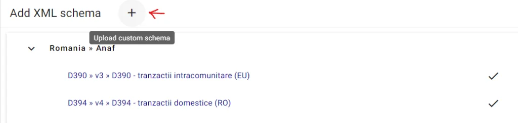 Upload XML file dialog