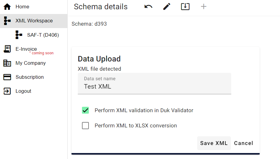 Încarcă set de date XML